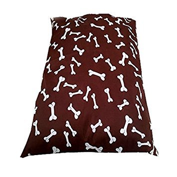 Brown Bones Pet Dog Bed Cushion