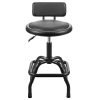 Winplus Ultra Cushioned Shop Stool with Deluxe Backrest